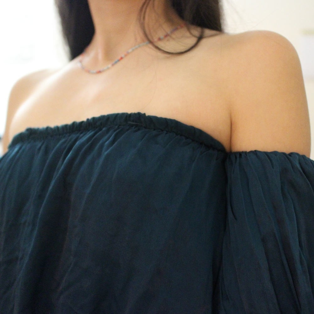 Puffy Sleeve, Off-the-Shoulder Top from UO